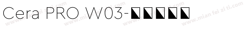Cera PRO W03字体转换